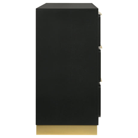 Caraway 6 - drawer Bedroom Dresser Black | Coaster | Home Elegance USA