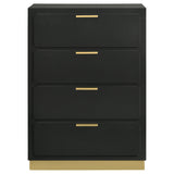 Chest - Caraway 4-drawer Bedroom Chest Black