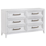 Marielle 4-piece Queen Bedroom Set Distressed White