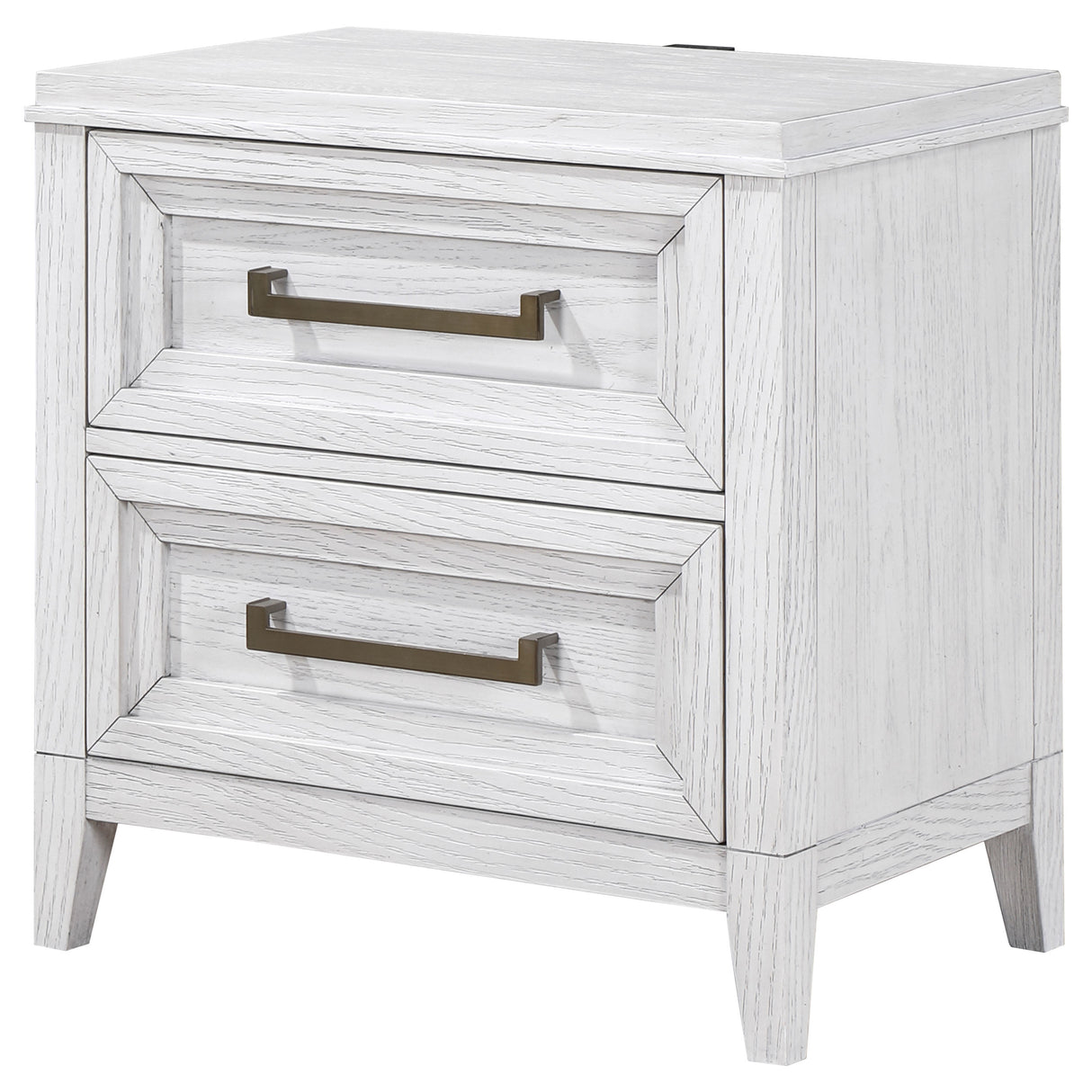 Marielle 2-drawer Nightstand Bedside Table Distressed White - Home Elegance USA