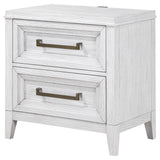 Marielle 2-drawer Nightstand Bedside Table Distressed White - Home Elegance USA