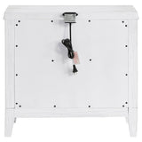Marielle 2-drawer Nightstand Bedside Table Distressed White - Home Elegance USA