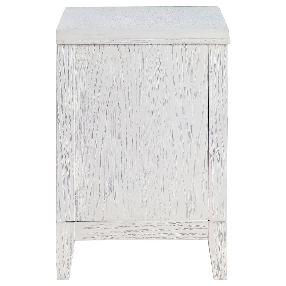 Marielle 2-drawer Nightstand Bedside Table Distressed White - Home Elegance USA