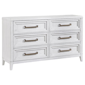 Marielle 6-drawer Bedroom Dresser Distressed White - Home Elegance USA