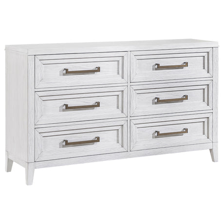 Marielle 6-drawer Bedroom Dresser Distressed White - Home Elegance USA