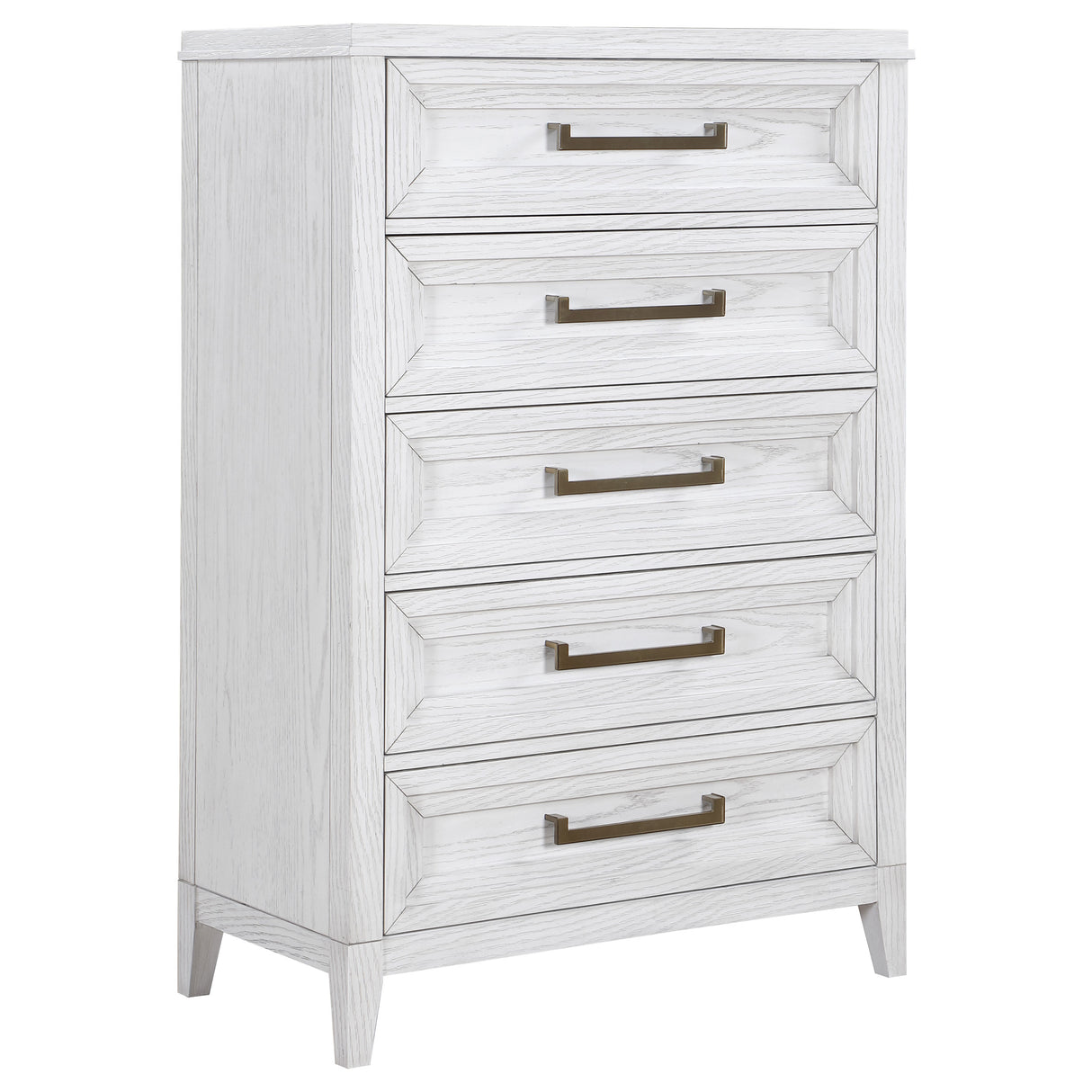 Marielle 5-drawer Bedroom Chest Distressed White - Home Elegance USA