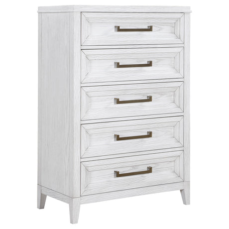 Marielle 5-drawer Bedroom Chest Distressed White - Home Elegance USA