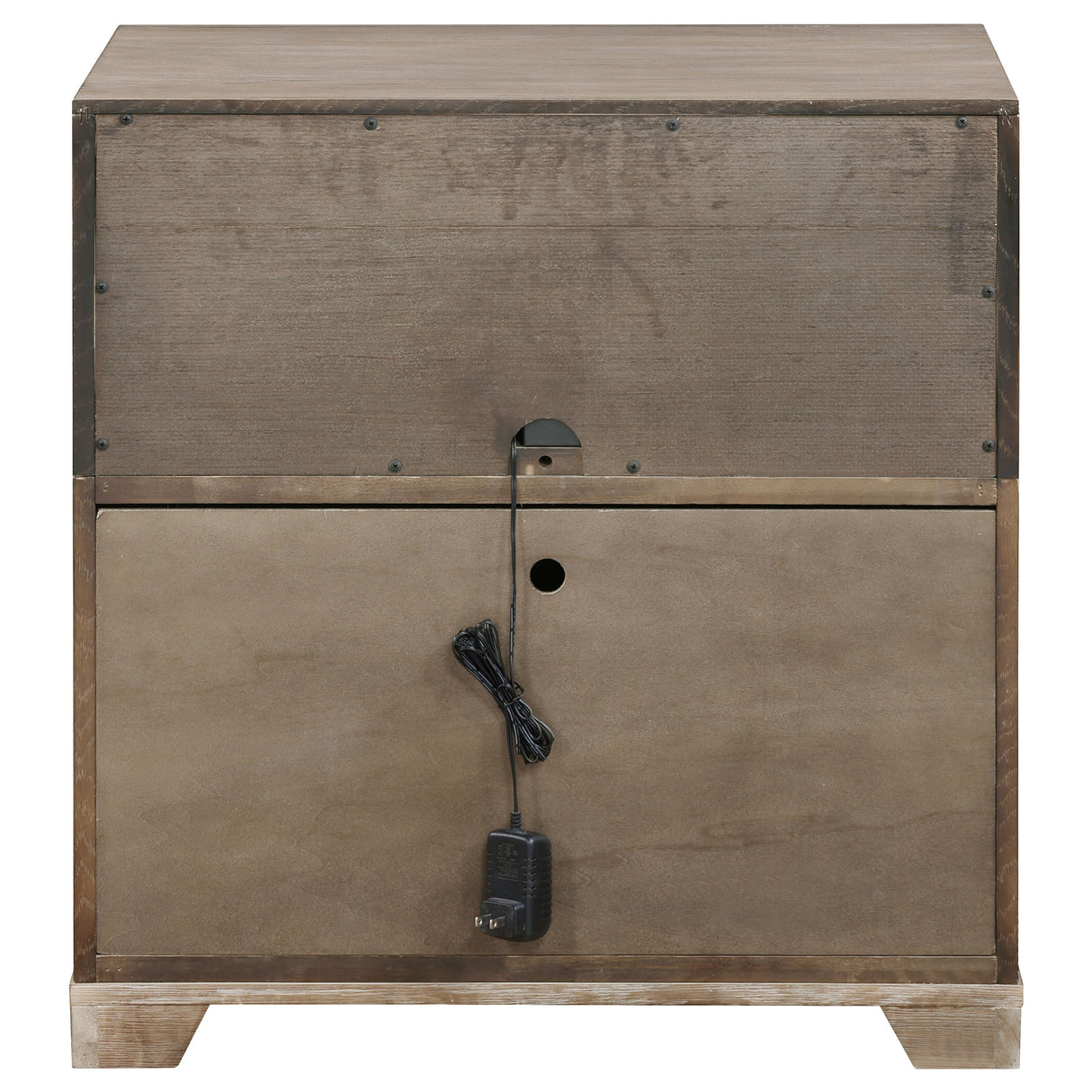 Kenora 1-drawer Nightstand Bedside Table Barley Brown - Home Elegance USA