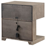 Kenora 1-drawer Nightstand Bedside Table Barley Brown - Home Elegance USA