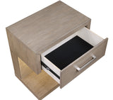 Kenora 1-drawer Nightstand Bedside Table Barley Brown - Home Elegance USA