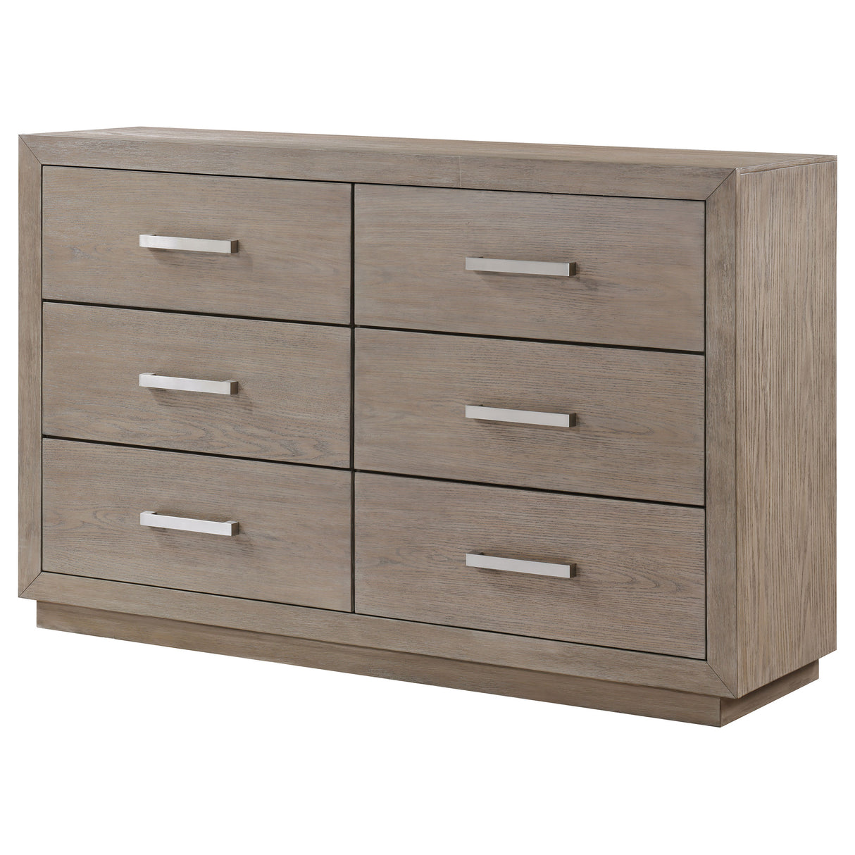 Kenora 6-drawer Dresser Barley Brown - Home Elegance USA