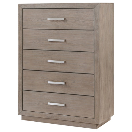 Kenora 5-drawer Bedroom Chest Barley Brown - Home Elegance USA