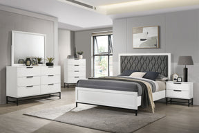 Sonora 5-piece Eastern King Bedroom Set White - sold by Home Elegance USA