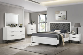 Sonora 5-piece California King Bedroom Set White - sold by Home Elegance USA
