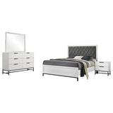 Sonora 4-piece Queen Bedroom Set White
