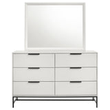 Sonora 6-drawer Dresser with Mirror White - Home Elegance USA