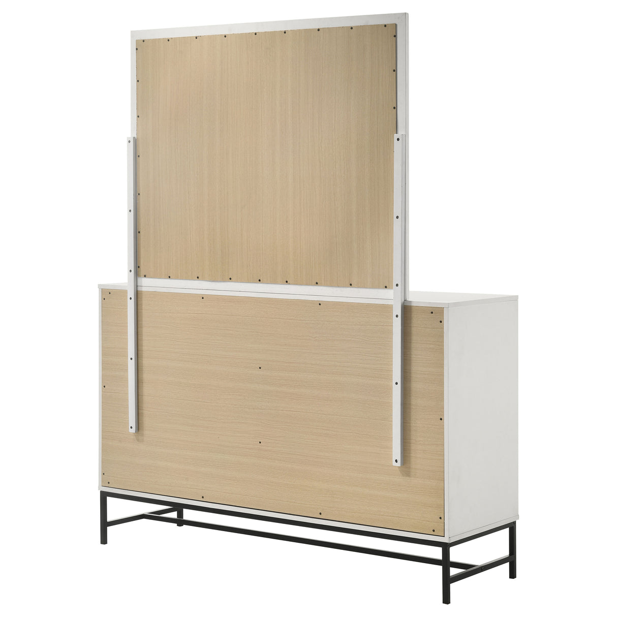Sonora 6-drawer Dresser with Mirror White - Home Elegance USA