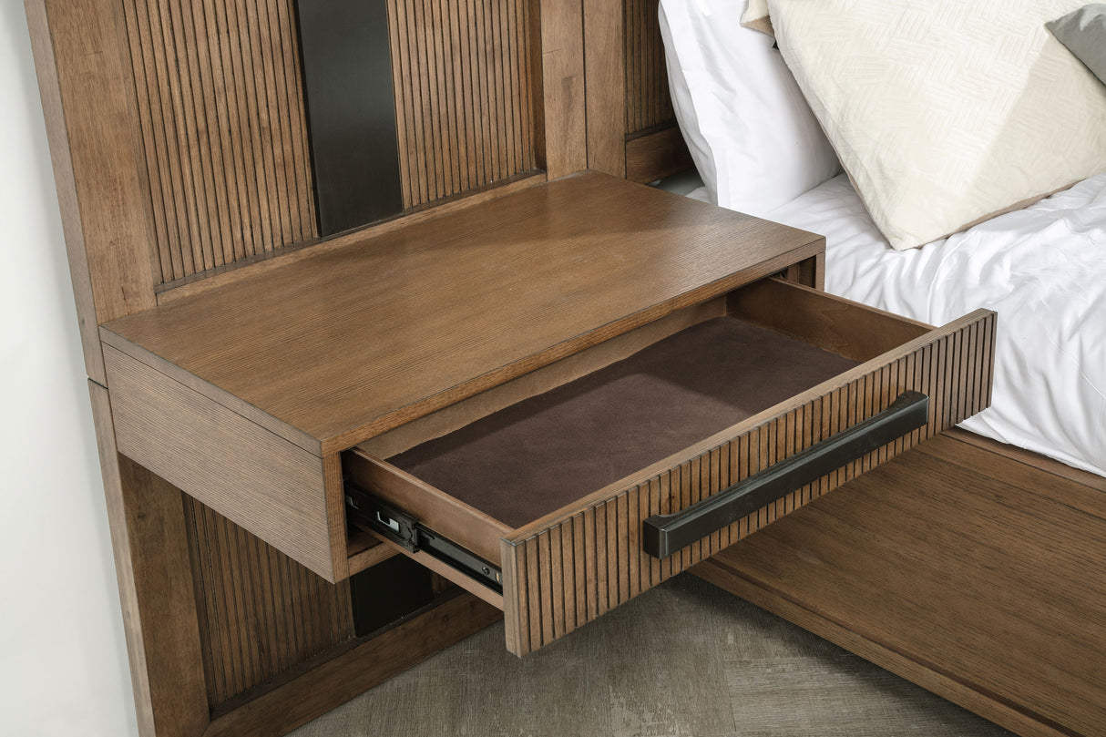 Terrace 6-piece Eastern King Wall Panel Bedroom Set Ash Brown – Coaster Furniture