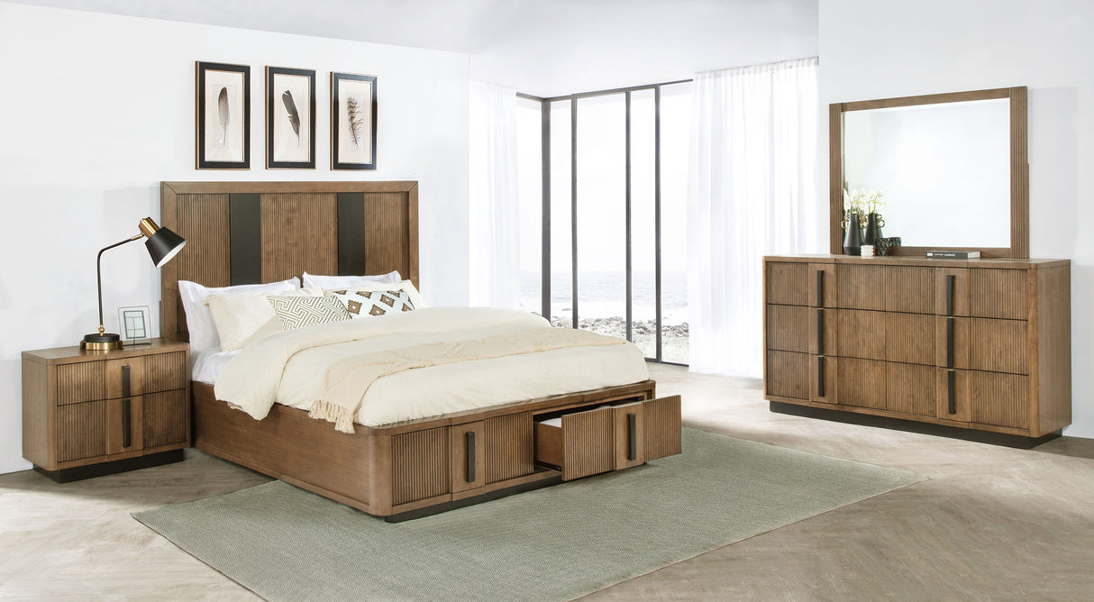 Terrace 4-piece California King Bedroom Set Ash Brown – Coaster Furniture - Home Elegance USA