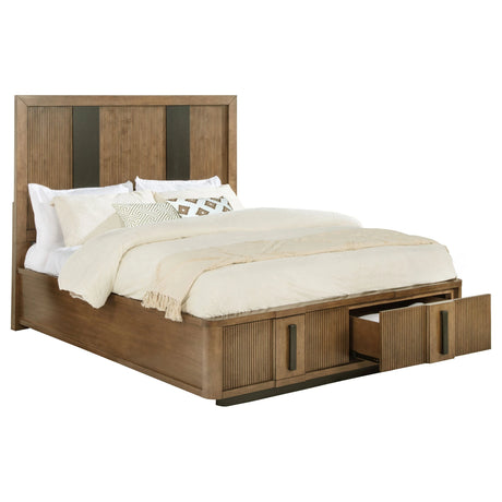 Terrace 2-drawer California King Storage Bed Ash Brown - sold by Home Elegance USA