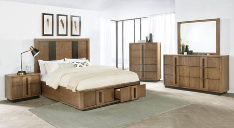 Terrace 2-drawer California King Storage Bed Ash Brown - sold by Home Elegance USA