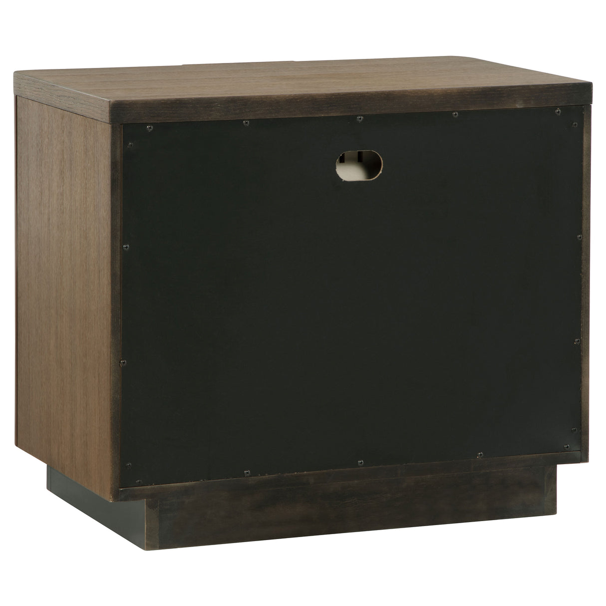 Terrace 2-drawer Nightstand Bedside Table Ash Brown - Home Elegance USA