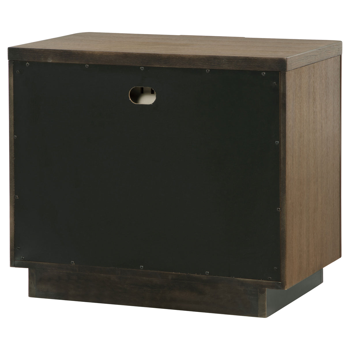 Terrace 2-drawer Nightstand Bedside Table Ash Brown - Home Elegance USA