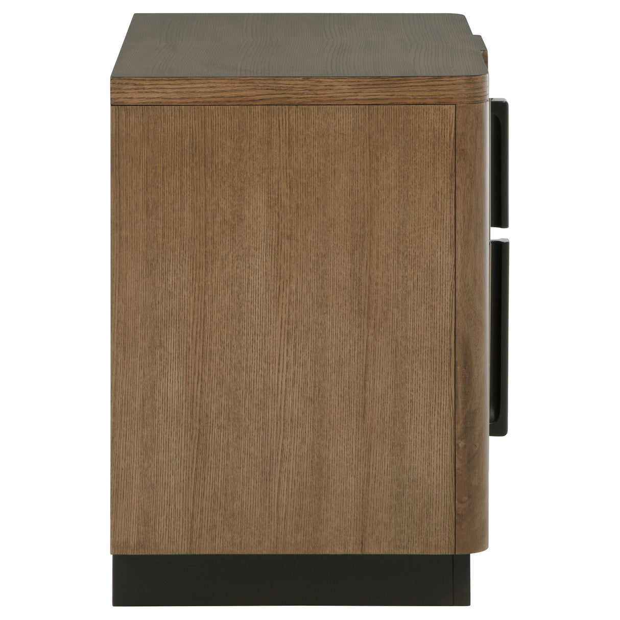 Terrace 2-drawer Nightstand Bedside Table Ash Brown - Home Elegance USA