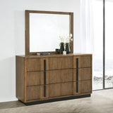 Terrace 6-drawer Dresser and Mirror Ash Brown - Home Elegance USA