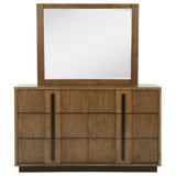 Terrace 6-drawer Dresser and Mirror Ash Brown - Home Elegance USA