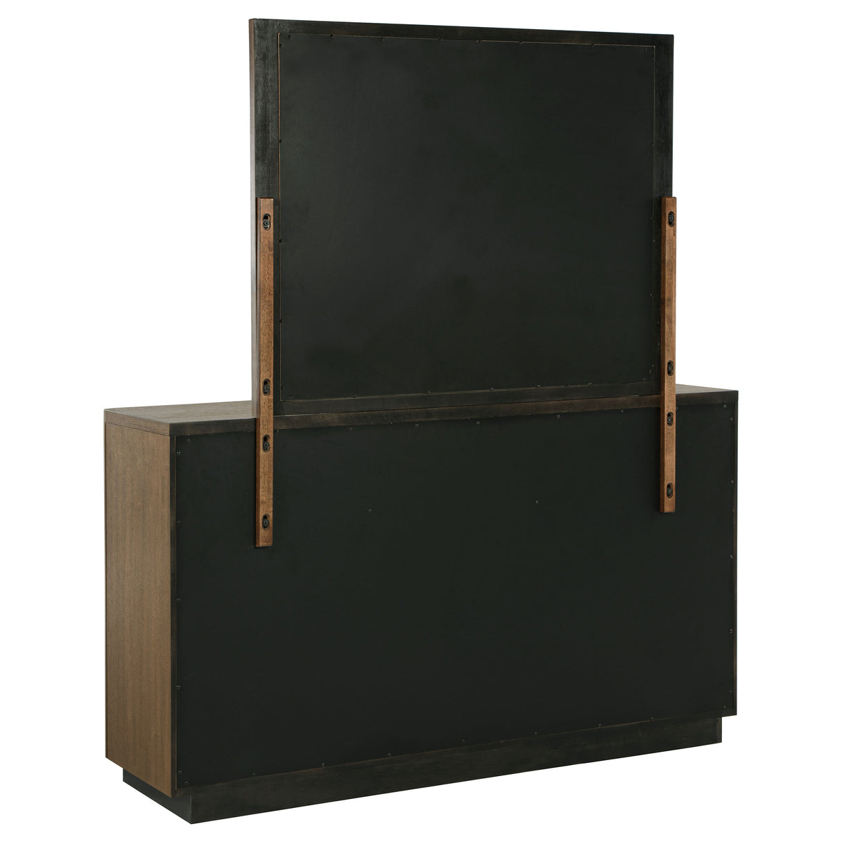 Terrace 6-drawer Dresser and Mirror Ash Brown - Home Elegance USA