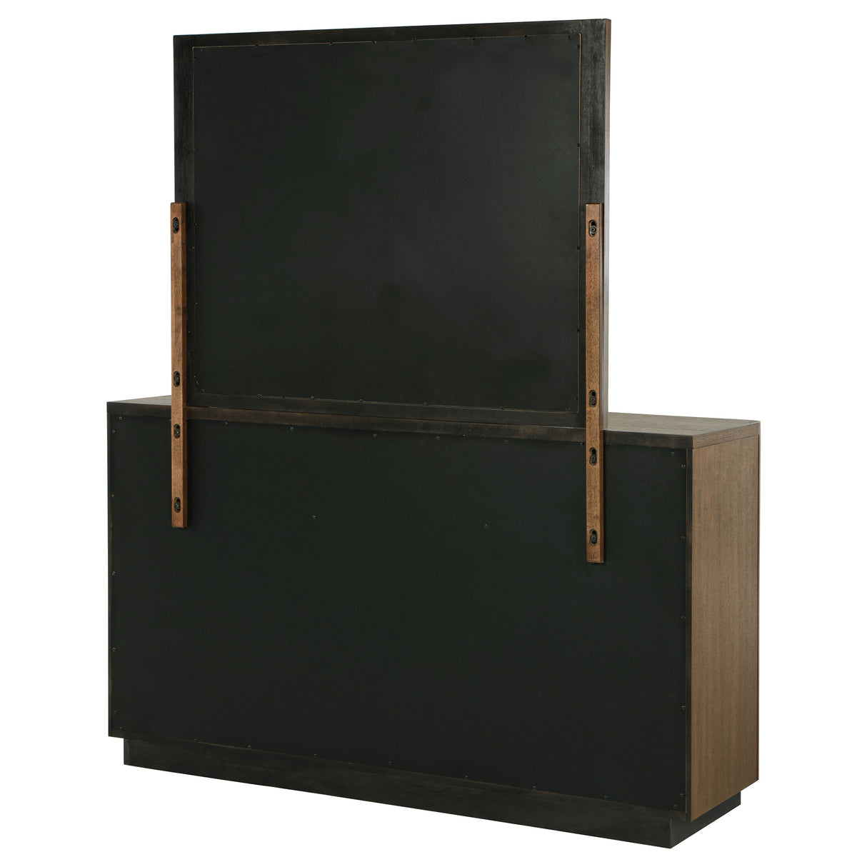 Terrace 6-drawer Dresser and Mirror Ash Brown - Home Elegance USA