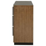 Terrace 6-drawer Dresser Cabinet Ash Brown - Home Elegance USA