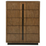 Terrace 5-drawer Chest of Drawers Ash Brown - Home Elegance USA