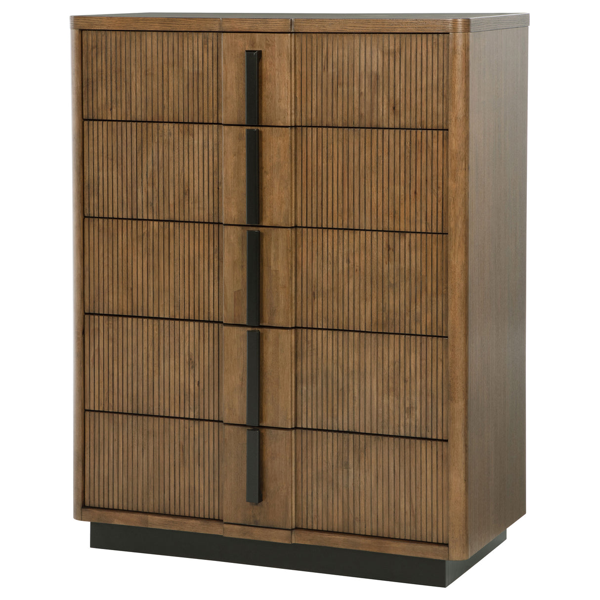 Terrace 5-drawer Chest of Drawers Ash Brown - Home Elegance USA