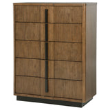 Terrace 5-drawer Chest of Drawers Ash Brown - Home Elegance USA
