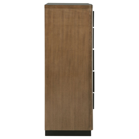 Terrace 5-drawer Chest of Drawers Ash Brown - Home Elegance USA