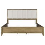 Granada Upholstered Eastern King Panel Bed Natural Pine