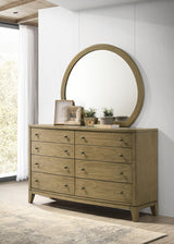 Granada 8-drawer Dresser and Mirror Natural Pine - Home Elegance USA