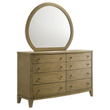 Granada 8-drawer Dresser and Mirror Natural Pine - Home Elegance USA