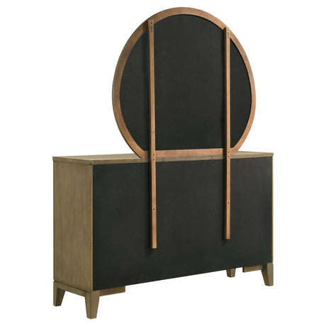 Granada 8-drawer Dresser and Mirror Natural Pine - Home Elegance USA