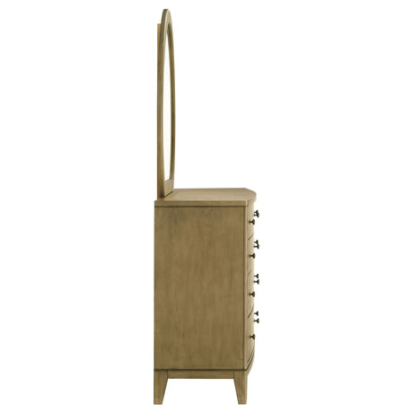 Granada 8-drawer Dresser and Mirror Natural Pine - Home Elegance USA