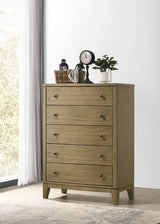 Granada 5-drawer Bedroom Chest of Drawers Natural Pine - Home Elegance USA