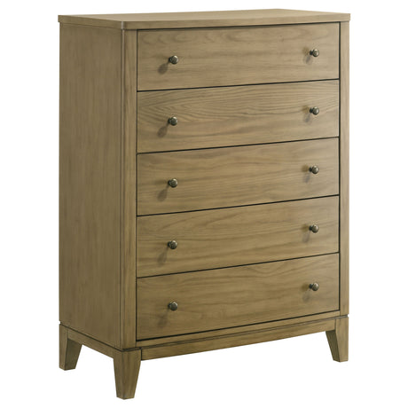 Granada 5-drawer Bedroom Chest of Drawers Natural Pine - Home Elegance USA
