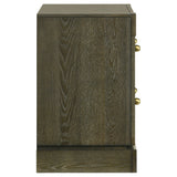 Gran Park 2-drawer Nightstand Bedside Table Dark Cocoa - Home Elegance USA
