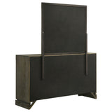 Gran Park 6-drawer Dresser and Mirror Dark Cocoa - Home Elegance USA