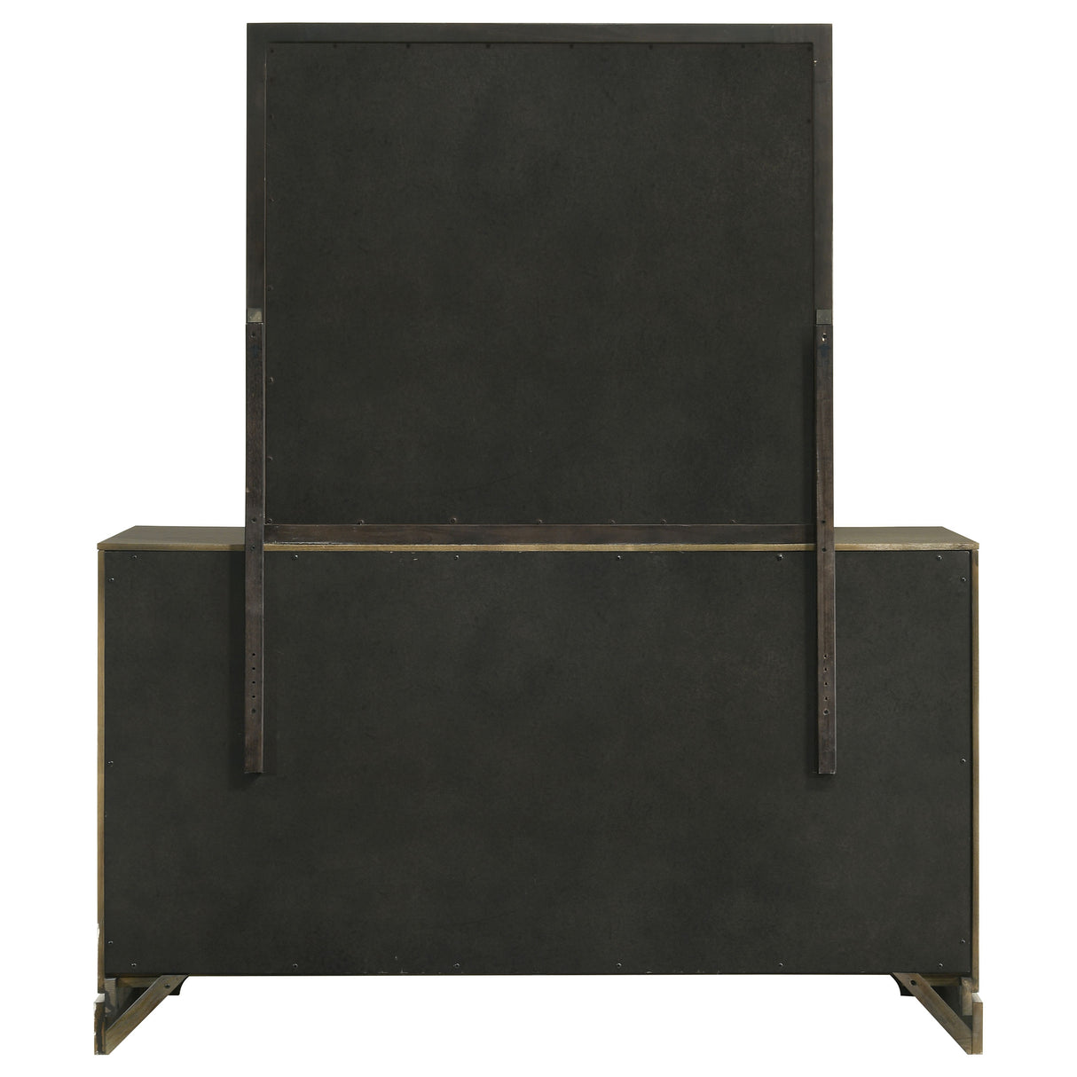 Gran Park 6-drawer Dresser and Mirror Dark Cocoa - Home Elegance USA