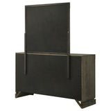 Gran Park 6-drawer Dresser and Mirror Dark Cocoa - Home Elegance USA