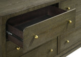 Gran Park 6-drawer Dresser and Mirror Dark Cocoa - Home Elegance USA