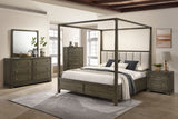 Gran Park 6-drawer Dresser and Mirror Dark Cocoa - Home Elegance USA